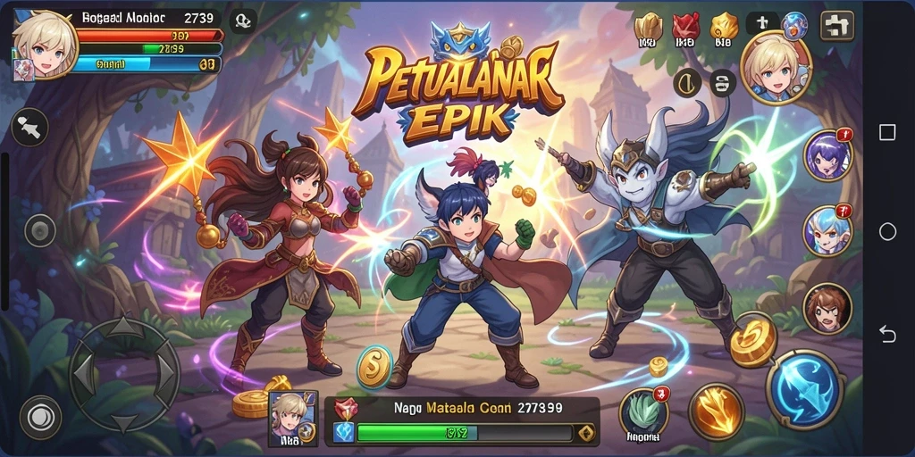 Gameplay <strong>2739</strong> yang mengasyikkan dengan karakter anime favorit.
