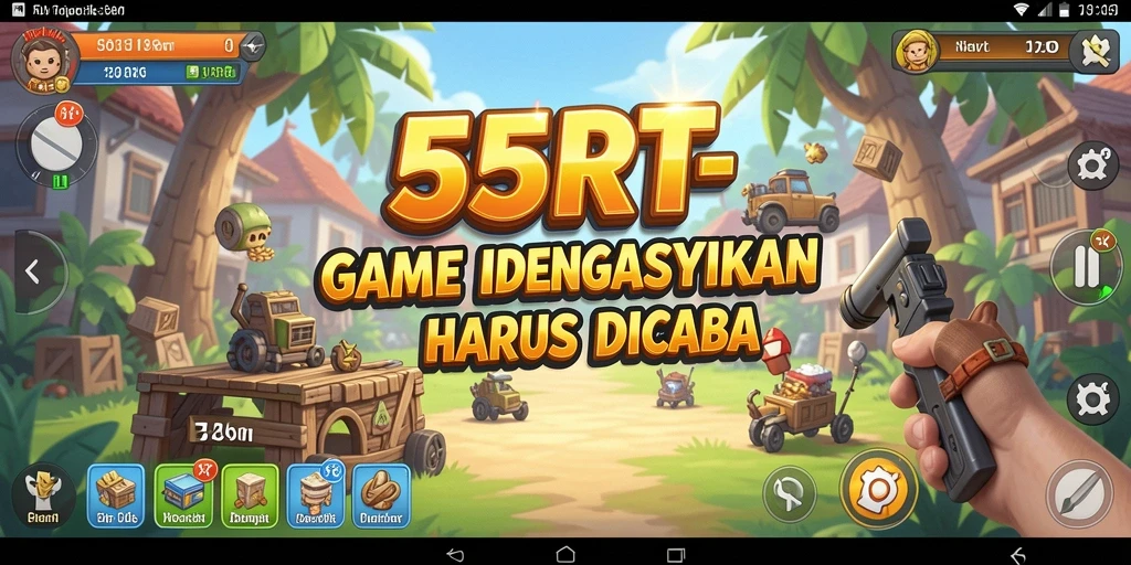 Tampilan gameplay 55RT yang menarik dan interaktif.