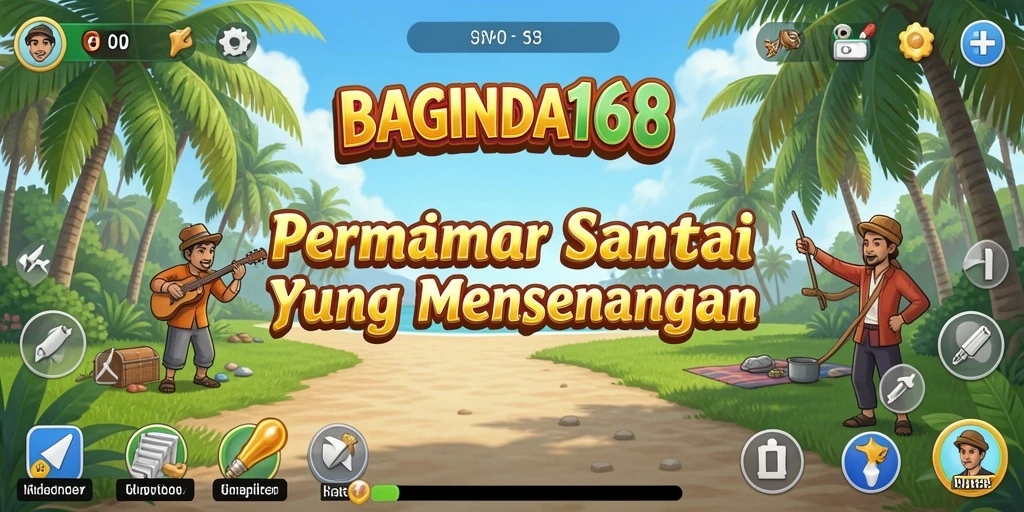 Screenshot menampilkan gameplay seru dari BAGINDA168 yang penuh warna.