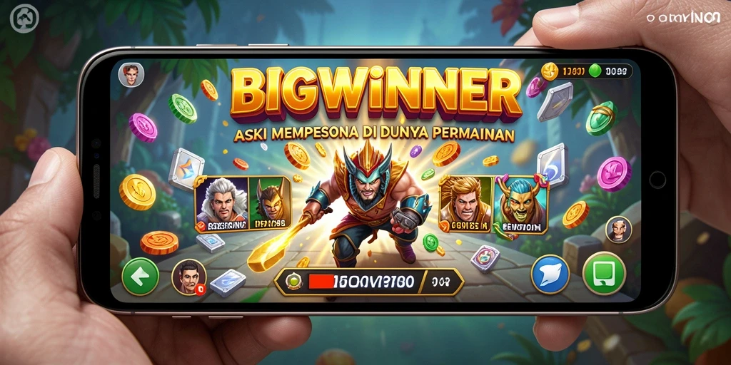 Tangkapan layar menampilkan aksi mendebarkan dalam BIGWINNER.