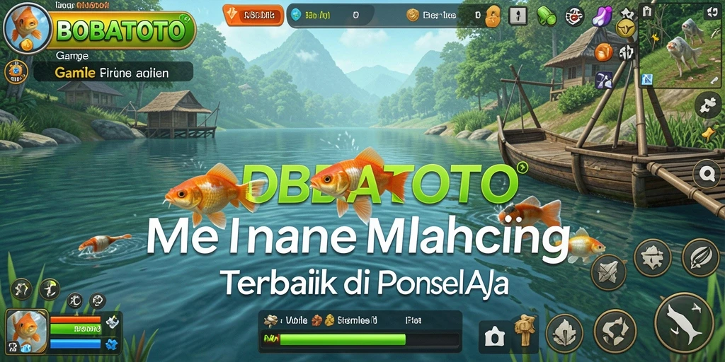 Gambaran gameplay seru di BOBATOTO saat memancing ikan.