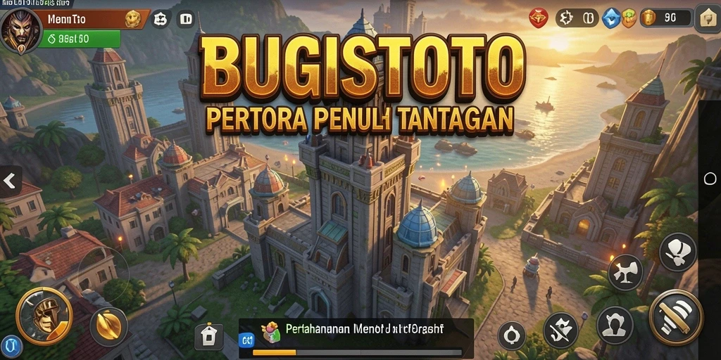 Screenshot menampilkan gameplay seru Tower Defense di BUGISTOTO.