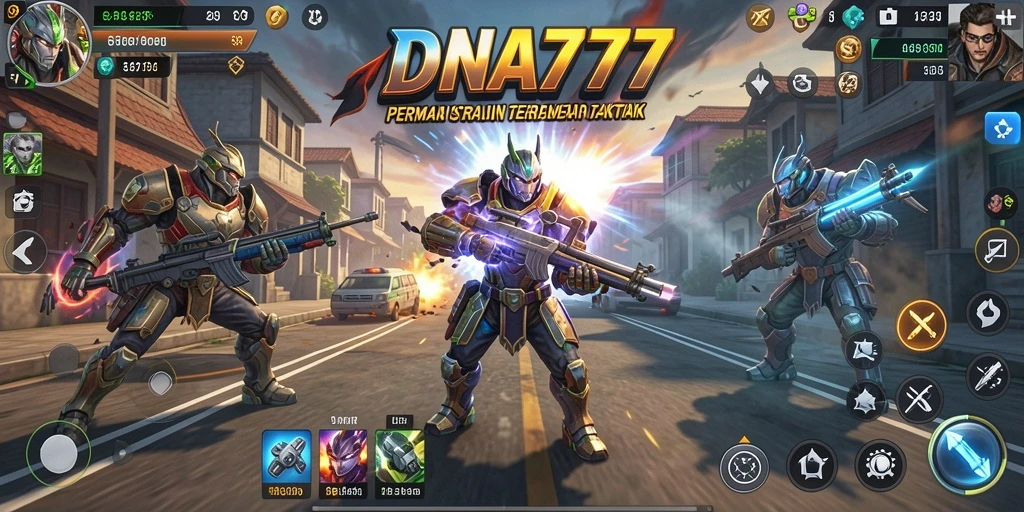 Tampilan gameplay strategis mendebarkan dalam DNA777.