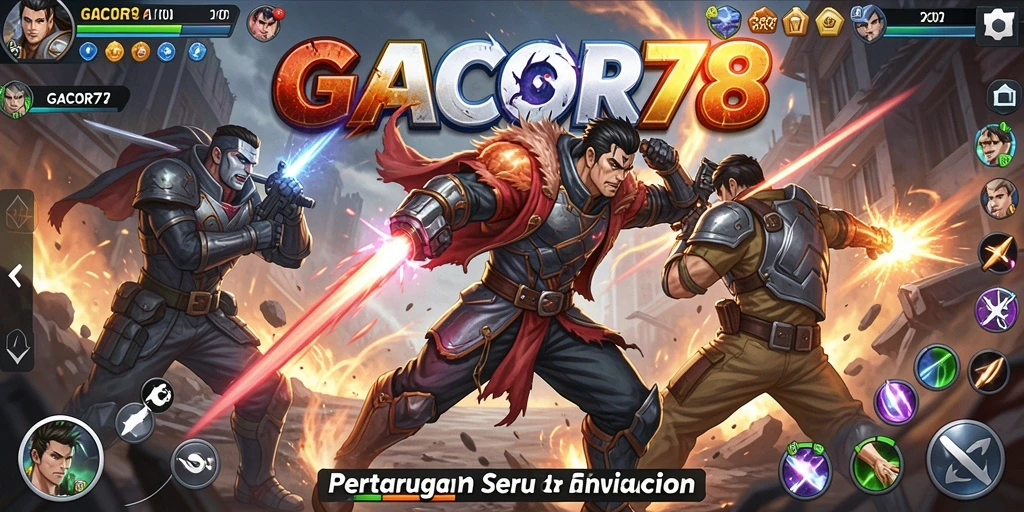 Tampilan gameplay action GACOR78 yang mendebarkan.
