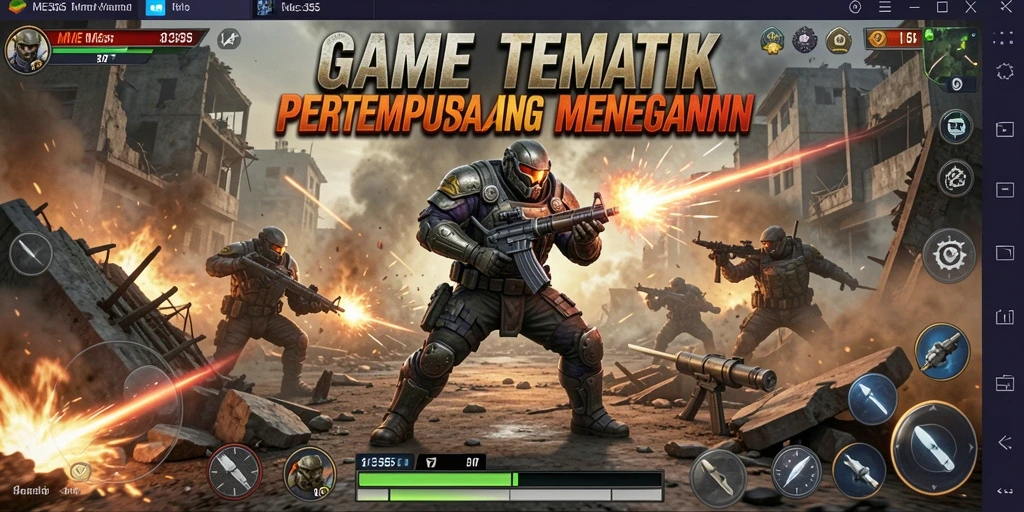 Tampilan gameplay <strong>ME355</strong> yang dinamis dan mendebarkan saat pertempuran.