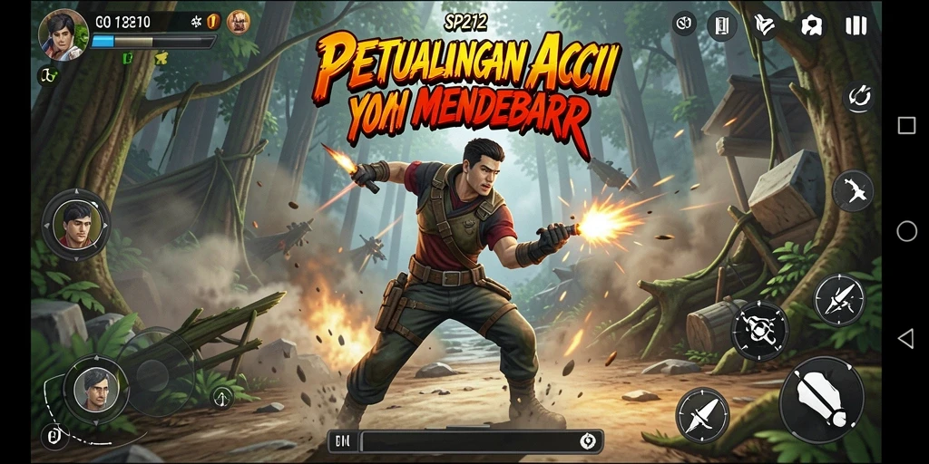 Menampilkan aksi seru dalam gameplay SP212.