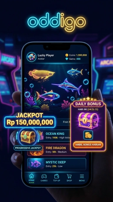 Tampilan utama aplikasi oddigo dengan fitur unggulan yang memudahkan pengguna.